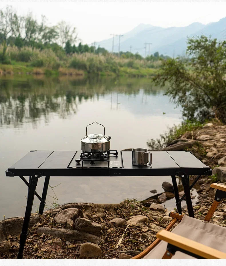 Igt Table Stove Camping Folding Removable Adjustable Height