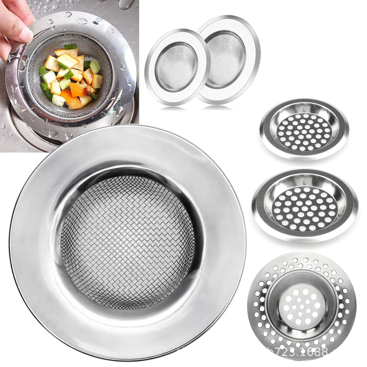 Sink Strainer Sink Grid Filter Stainless Steel Drain