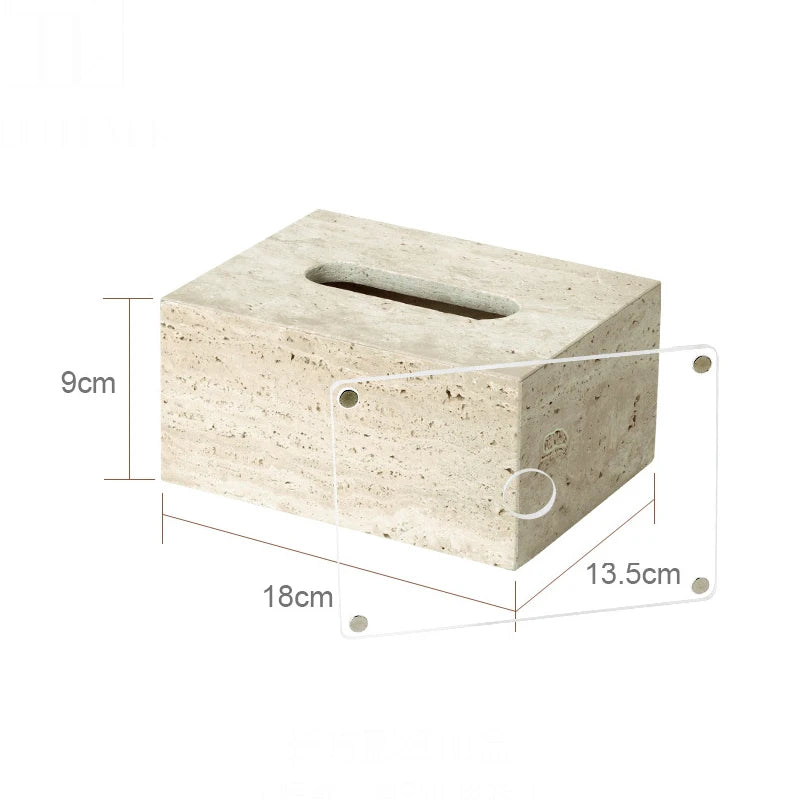 Beige Travertine Bathroom Natural Marble Soap Dispenser Soap