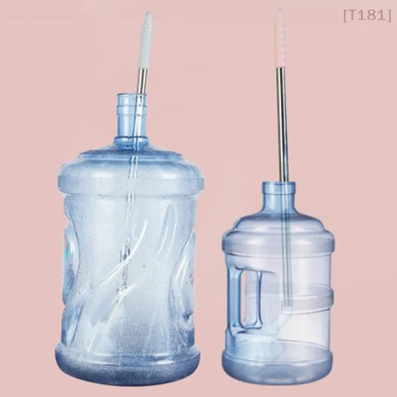 [E] Long Bottle Brush Bottle Cleaner Brush Nylon Bristles Stainless Steel Handle Bendable Brush Head Bottle Cleaning Brush