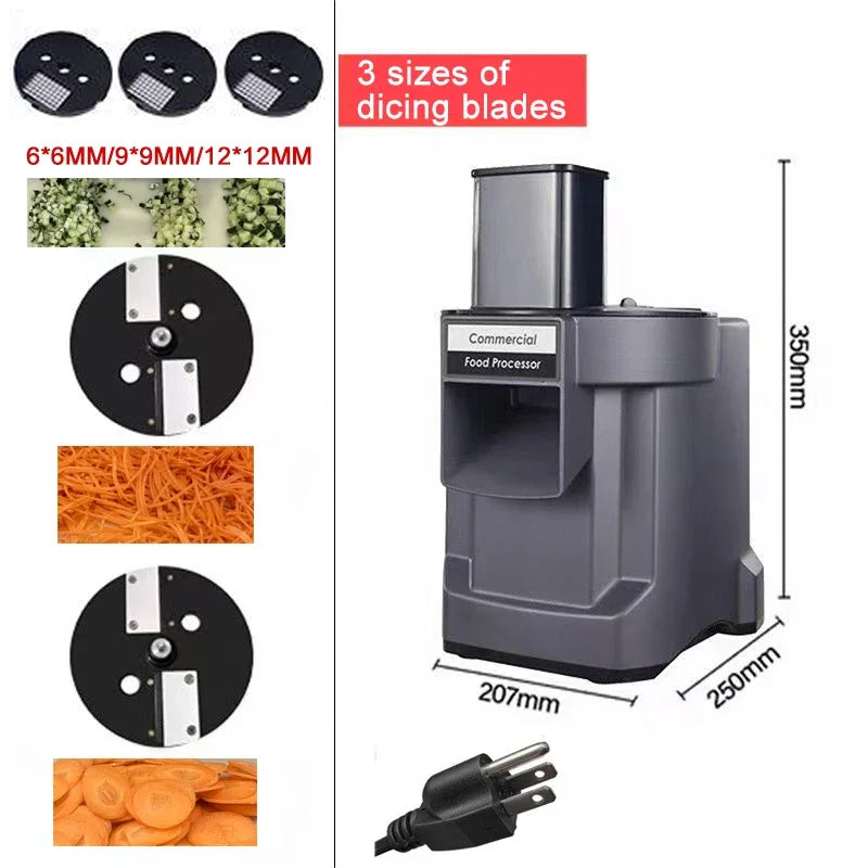 Commercial Vegetable Chopper In1 Electric Cutting Machine Carrot