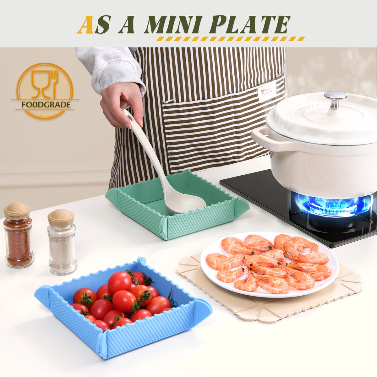 Eary Placemats Coasters Table Mats Foldable Storage Box