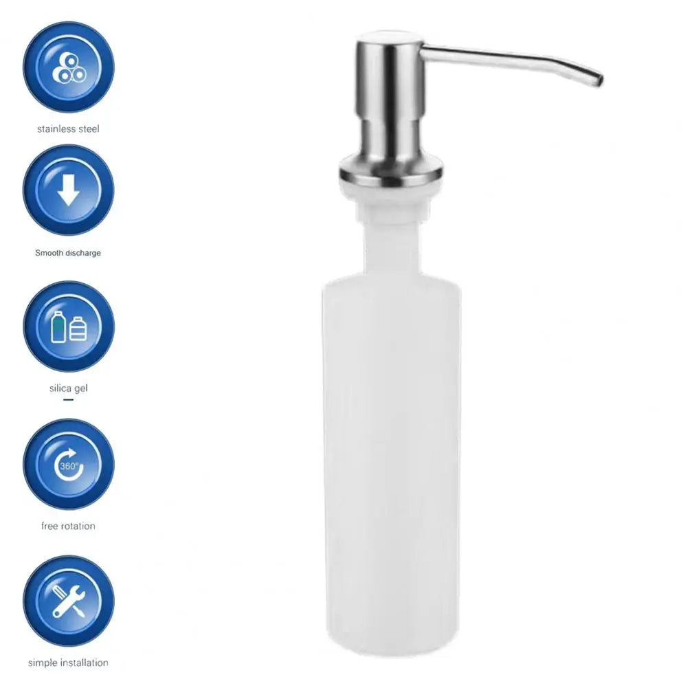350/500ml Stainless Steel Soap Dispenser Versatile Anti-Rust