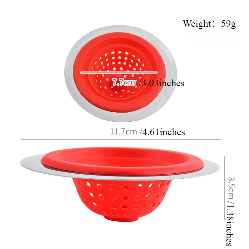 Silicone Floor Drain Drains Filter Screen Anti Clogging