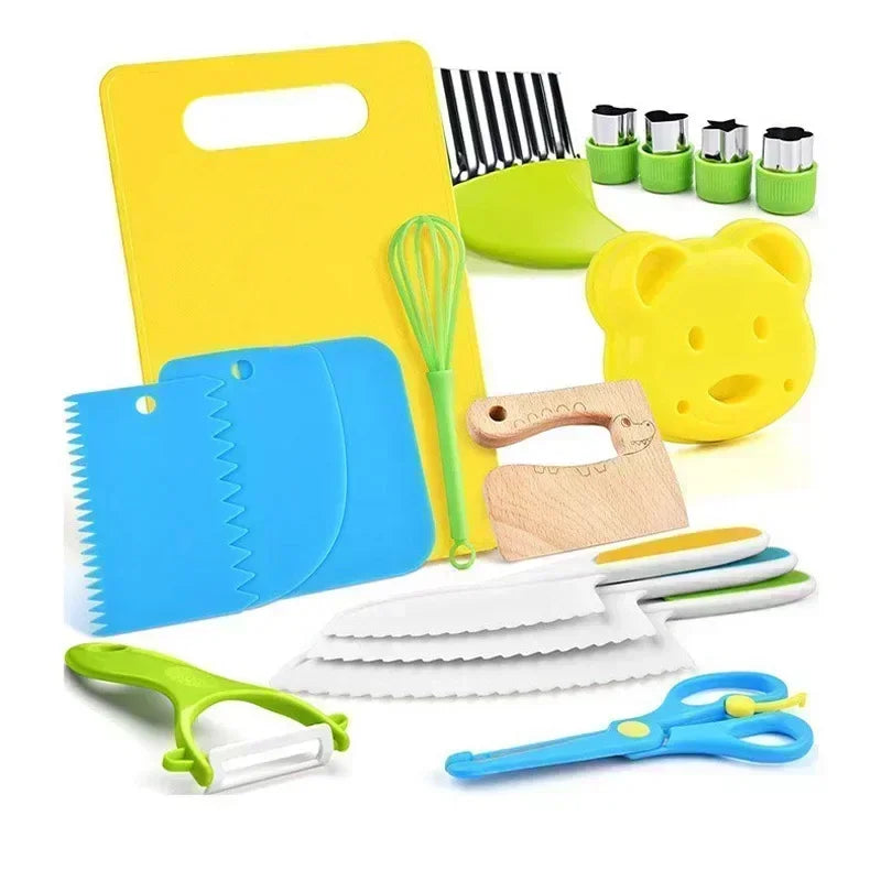 11/13/17pcs Kids Cooking Sets Real Cooking Montessori Toddlers