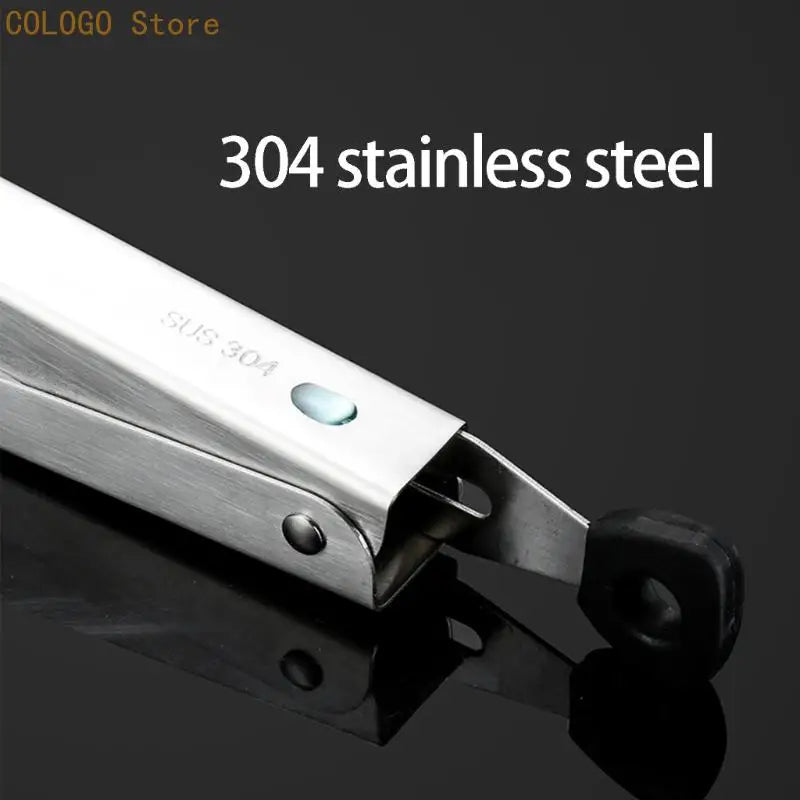 Stainless Steel Tongs Comfortable Handle Locking Adjustable Jaw