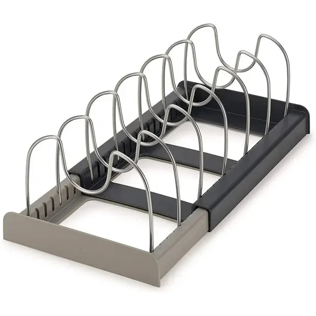 Expandable Stainless Steel Storage Rack Cabinet Holder Pan