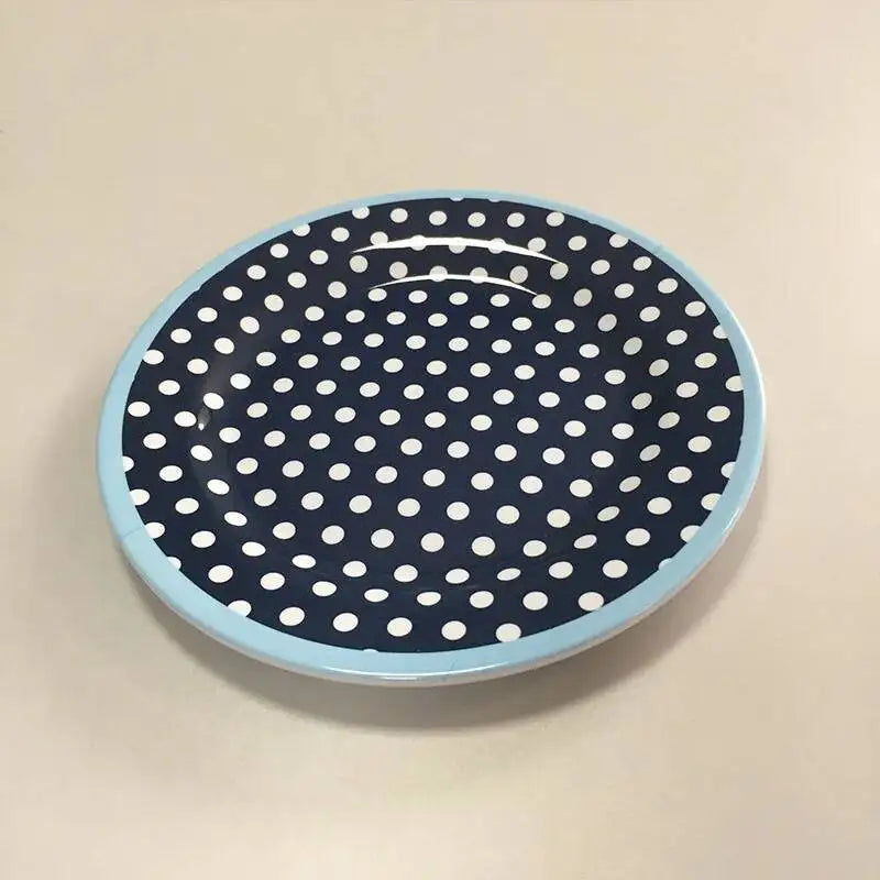 9in Imitation Porcelain Dinner Plate Serving Cake Tray