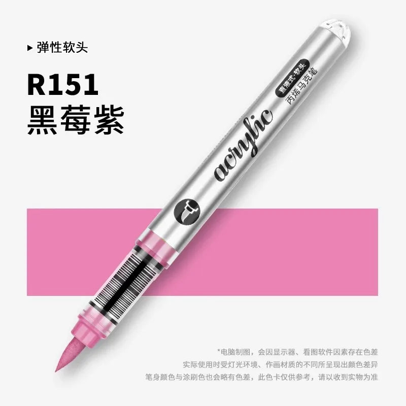 Grasp 120/1 Colors Acrylic Markers Brush Tip Paint