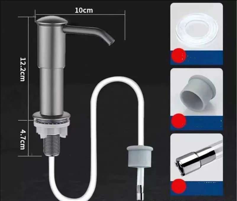 Counrtertop Dishes Dispenser Extention Tube Hand Press Soap