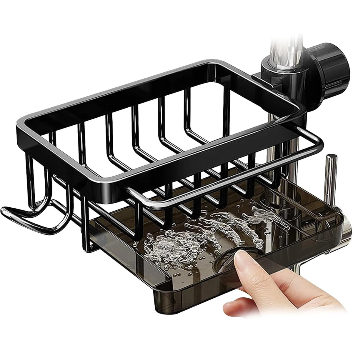 Faucet Organizer Sponge Holder Sink Adjustable Sink Organizer