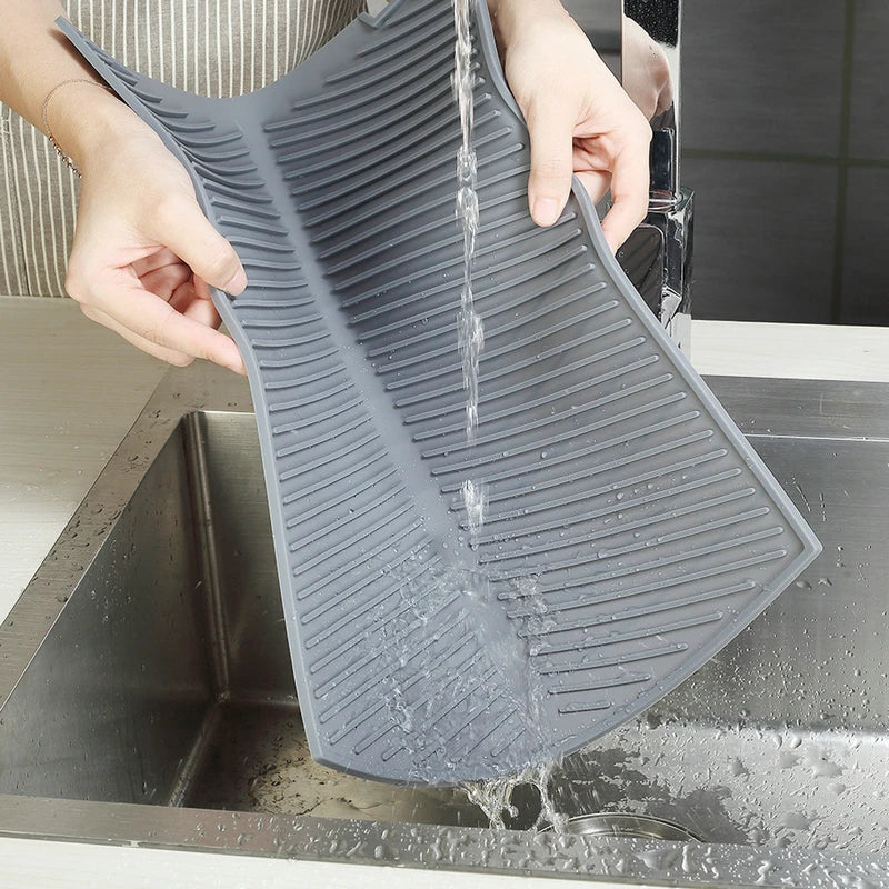 Silicone Draining Board Mat Dish Drying Mat Draining