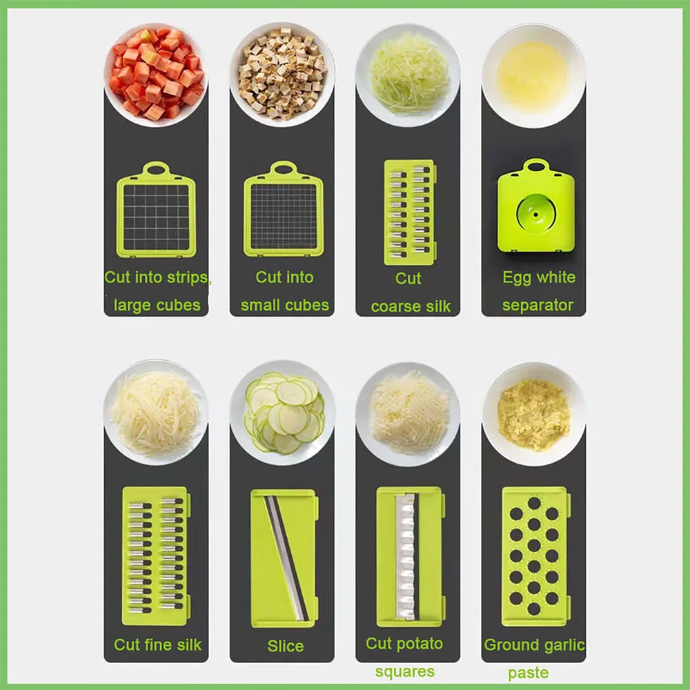 Vegetable Cutter Dicing Blades Slicer Shredder Fruit Peeler