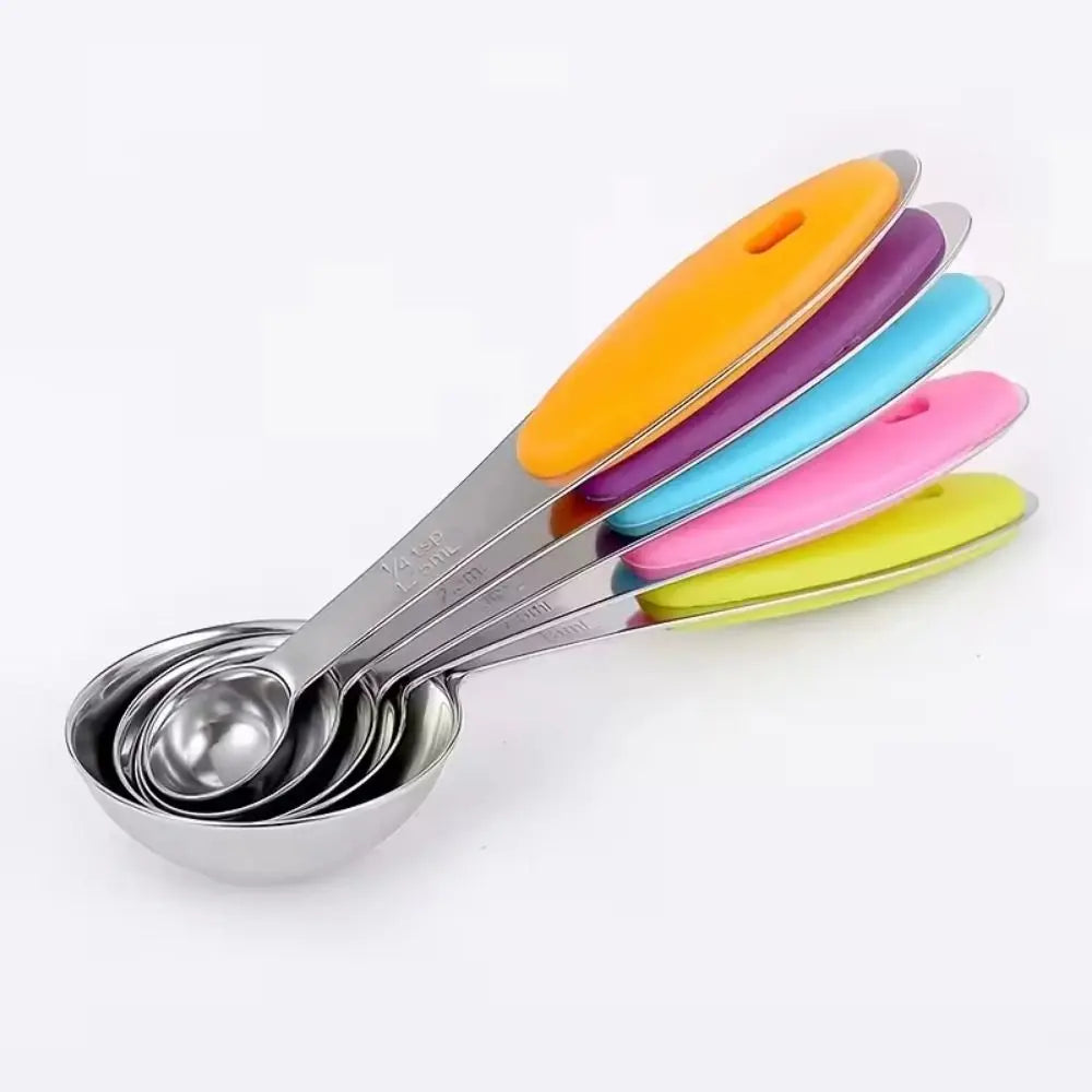 8/13pcs Stainless Steel Measuring Spoons Long Handle Stackable