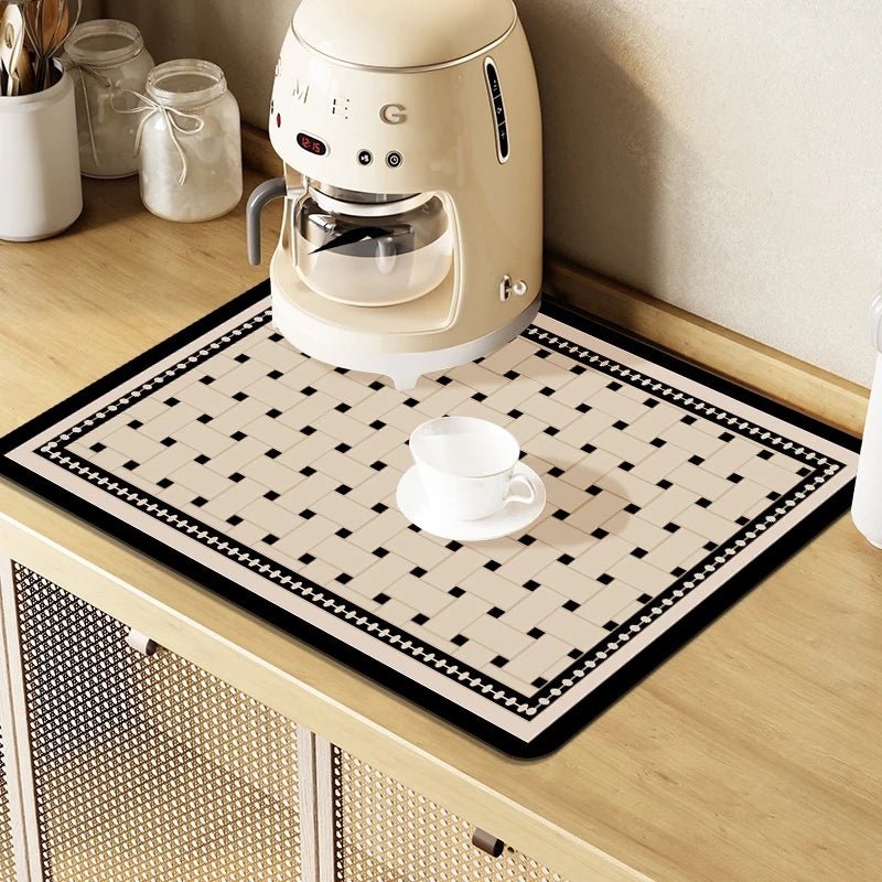 Dish Drying Mat Super Absorbent Draining Mat Large