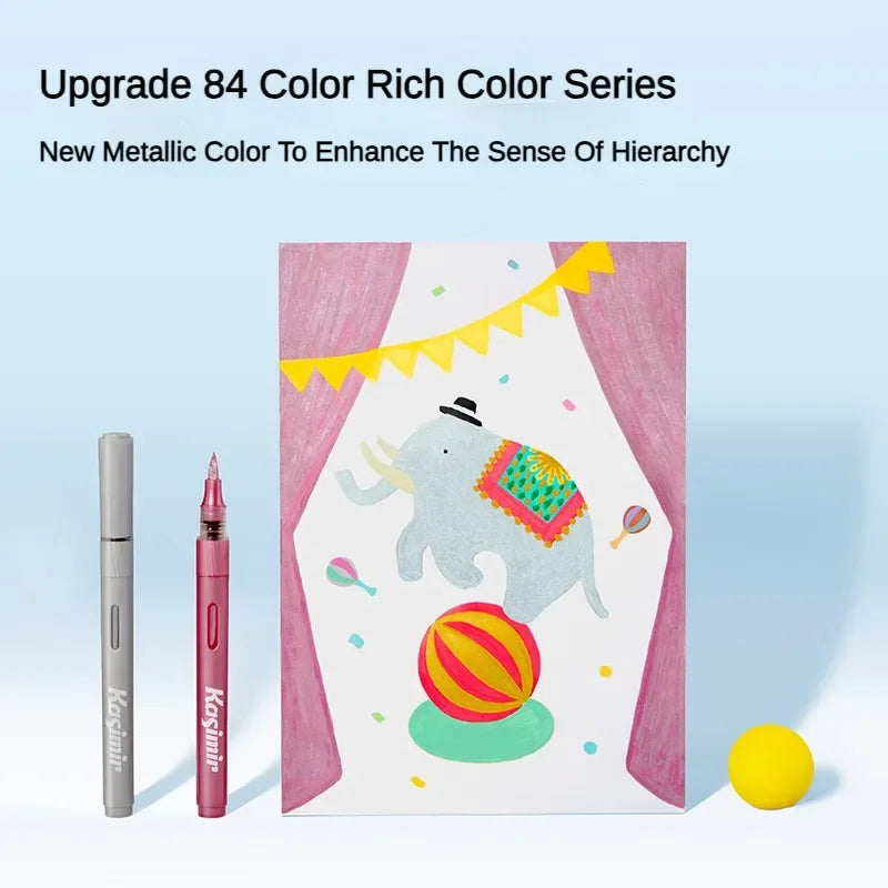 Kasimir 84/24 Colors Direct Liquid Acrylic Marker Soft