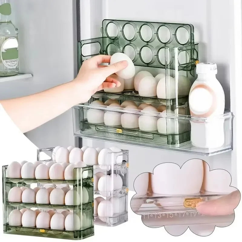 Egg Rack Holder Storage Box Egg Basket Container