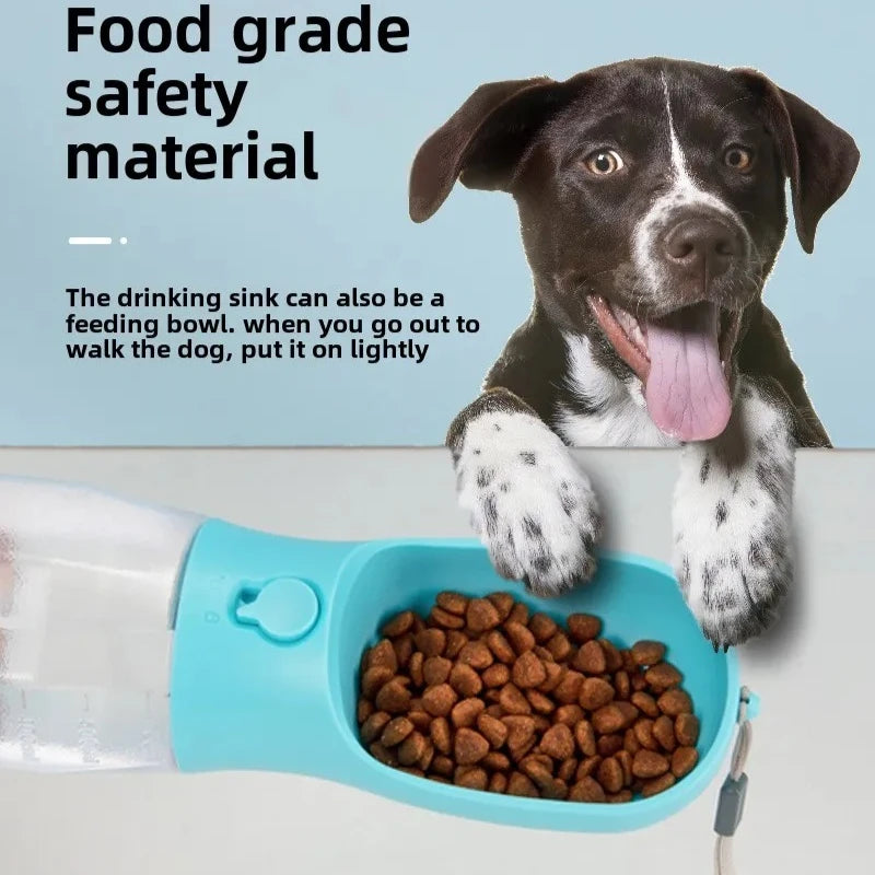 In Dog Water Bottle Poop Bag Dispenser Pet