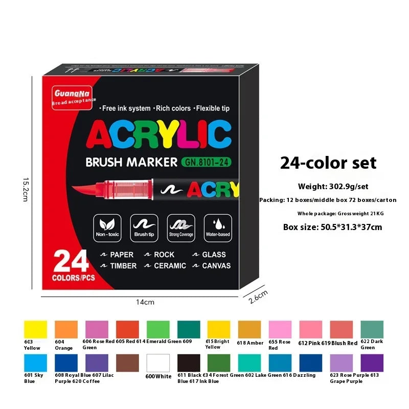 12 To 240 Colors Acrylic Paint Pens Multi