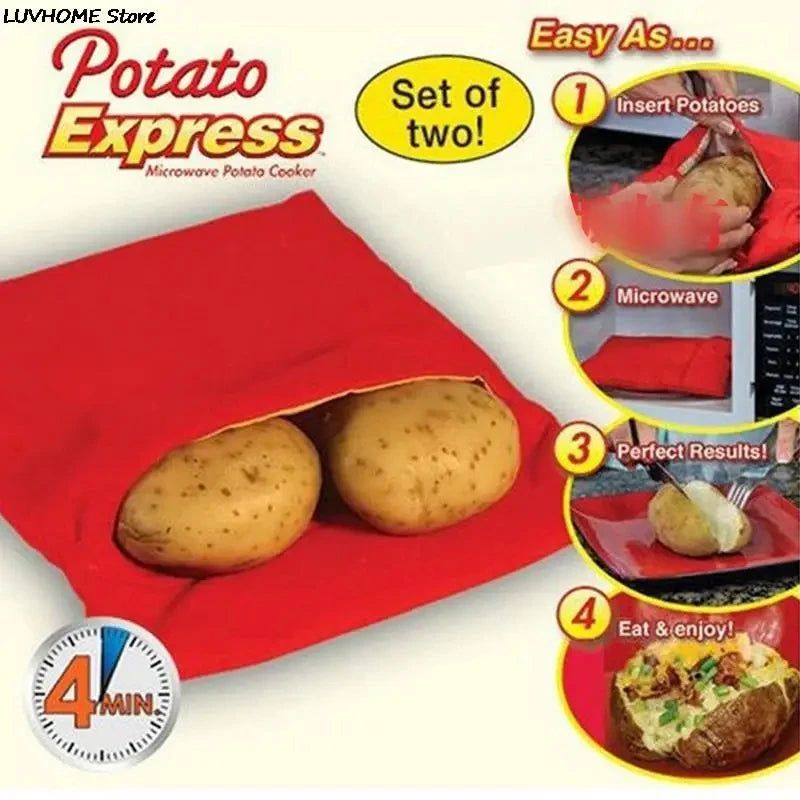 1/2pcs Microwave Oven Potato Cooker Bag Baked Potato