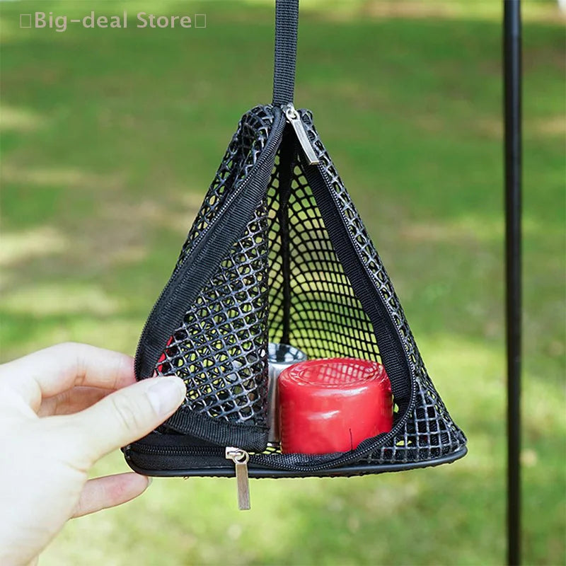 Outdoor Camping Hanging Net Foldable Storage Bag Cookware