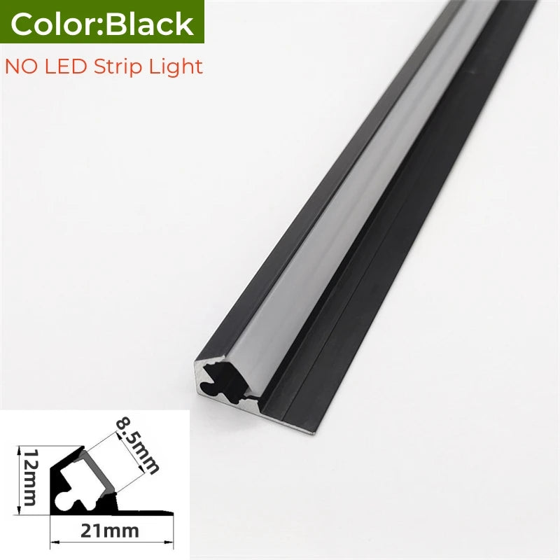Ultra-Thin Led Cabinet Shelf Edge Aluminum Profile 45