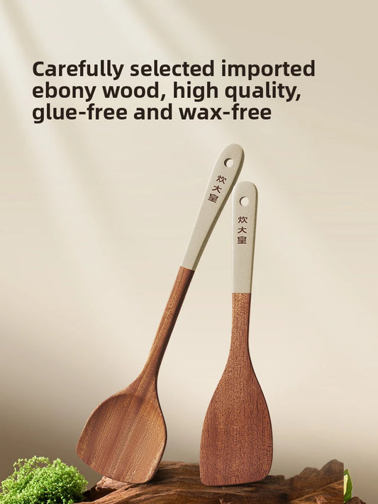Cooker King Ebony Wood Cooking Utensils Heat Resistant