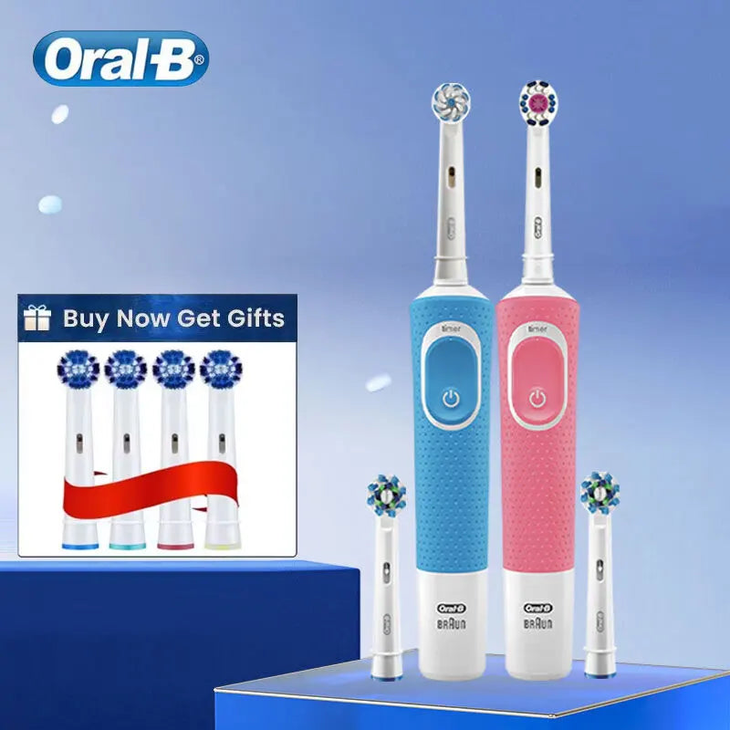 Oral D100 Electronic Toothbrush Adult Rechargeable Cross Action
