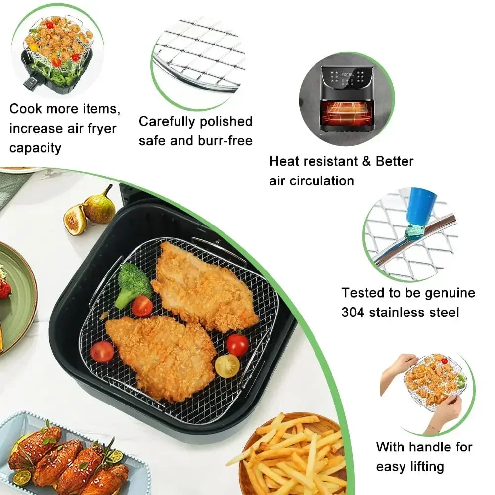 Square/Round/Rectangle Oven Grill Racks Multi-Layer Detachable