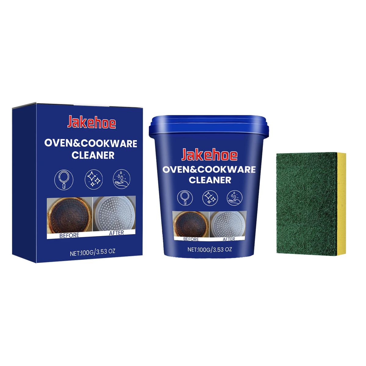Powerful Stainless Steel Cleaner Paste Remove Burnt Black