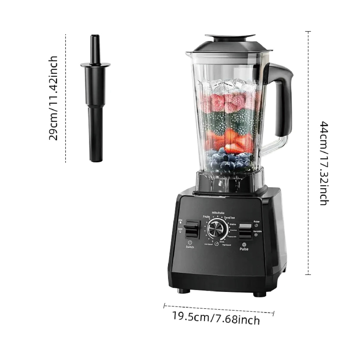 220v Heavy Duty Commercial Blender Juicer Fruit Mixer
