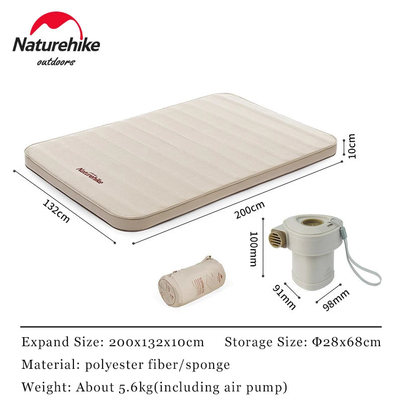 Naturehike Self-Inflatable Sponge Air Cushion Padded Outdoor