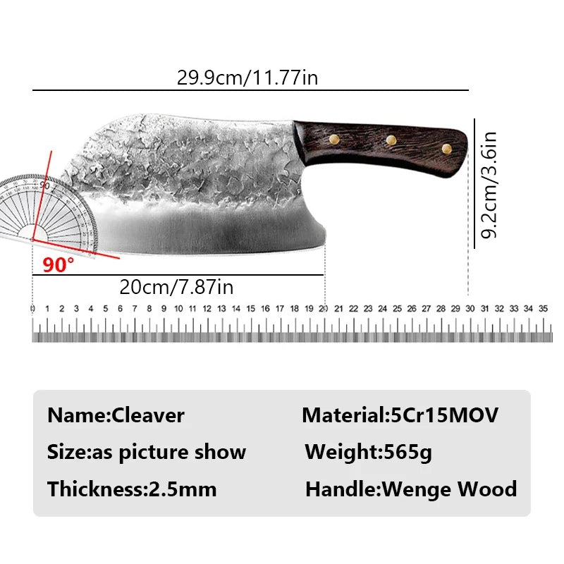 Handmade Forged Knife Chef Knife High-Carbon Bone Chopper