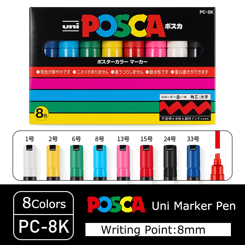 Uni Posca Full Marker Pen Storage Bag Pc-1m