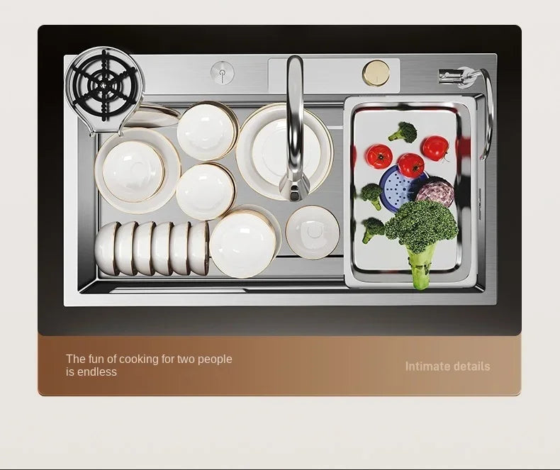 Nano 304 Stainless Steel Sink Waterfall Large Slot