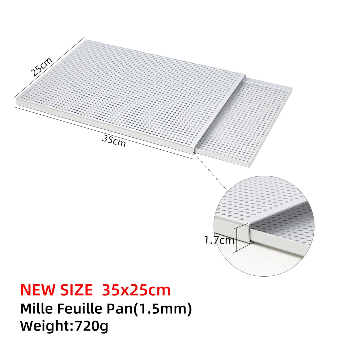 Puff Pastry Baking Tray Mille Feuille Rectangular Pastry