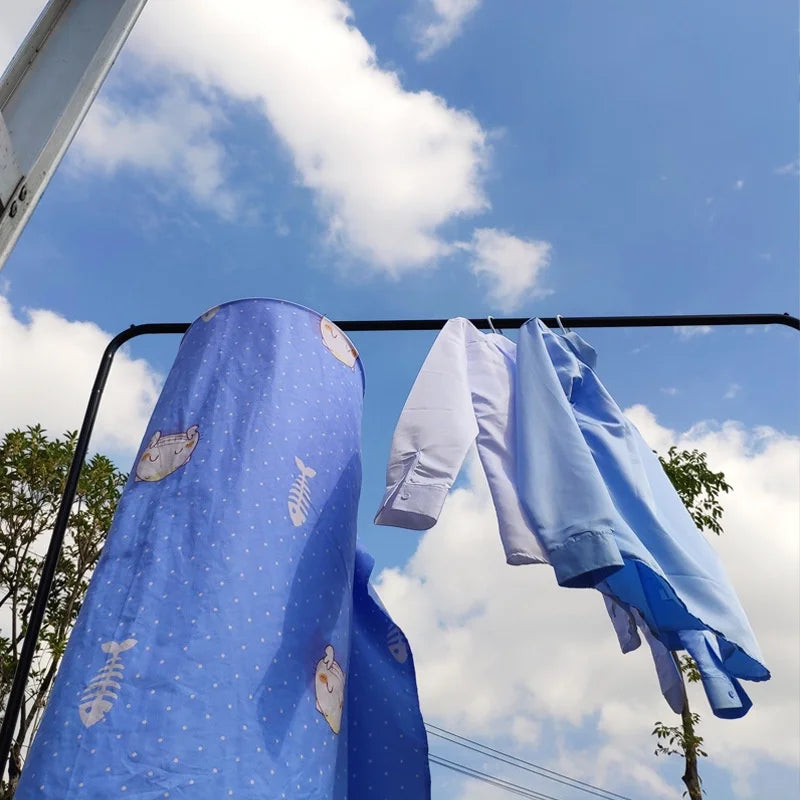 Quilt Drying Artifact Spiral Clothes Drying Rack Balcony