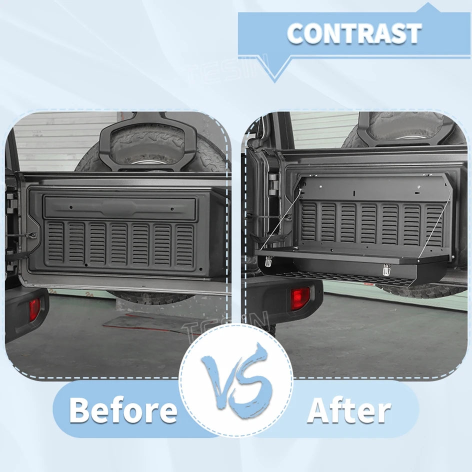 Tesin Car Rear Door Foldable Shelf Tailgate Table