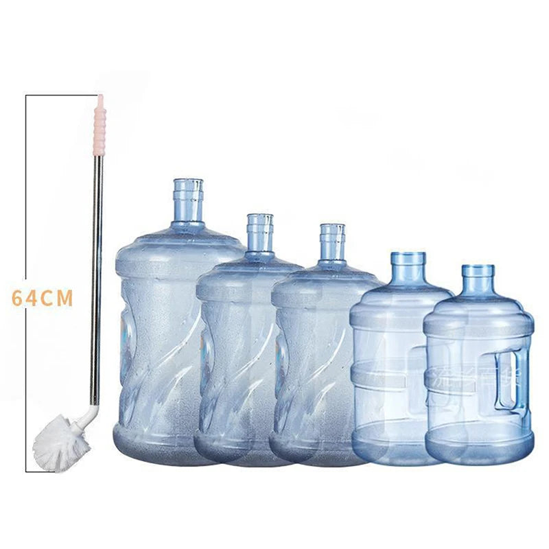 [E] Long Bottle Brush Bottle Cleaner Brush Nylon Bristles Stainless Steel Handle Bendable Brush Head Bottle Cleaning Brush