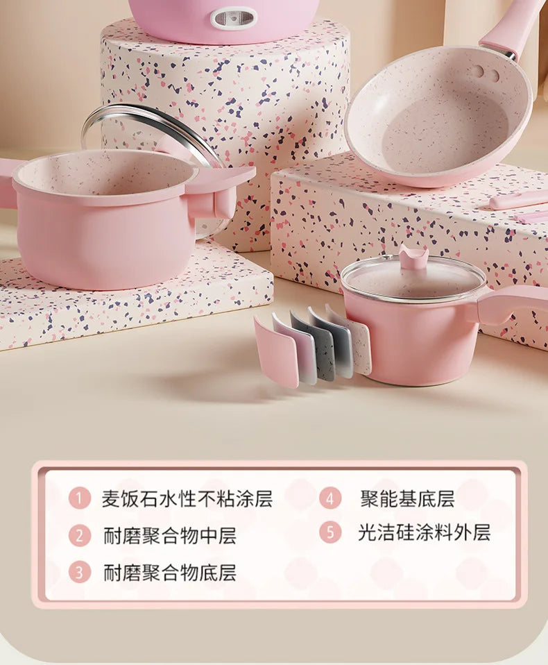 Mini Kitchenette Real Cooking Full Of Cooking Utensils