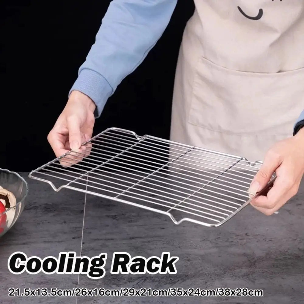 Stainless Steel Cooling Rack Non-Stick Silver Bbq Tray