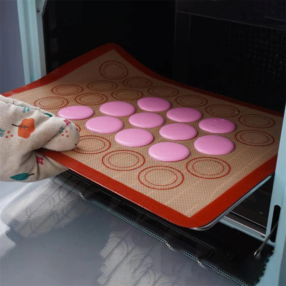 Macaron Silicone Baking Mat Cookie Pad Rolling Dough