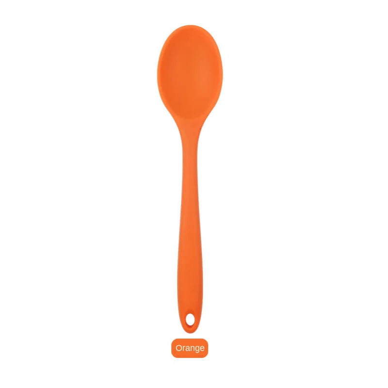 Silicone Spoon Integrated Rice Spoon Multicolor Silica Gel
