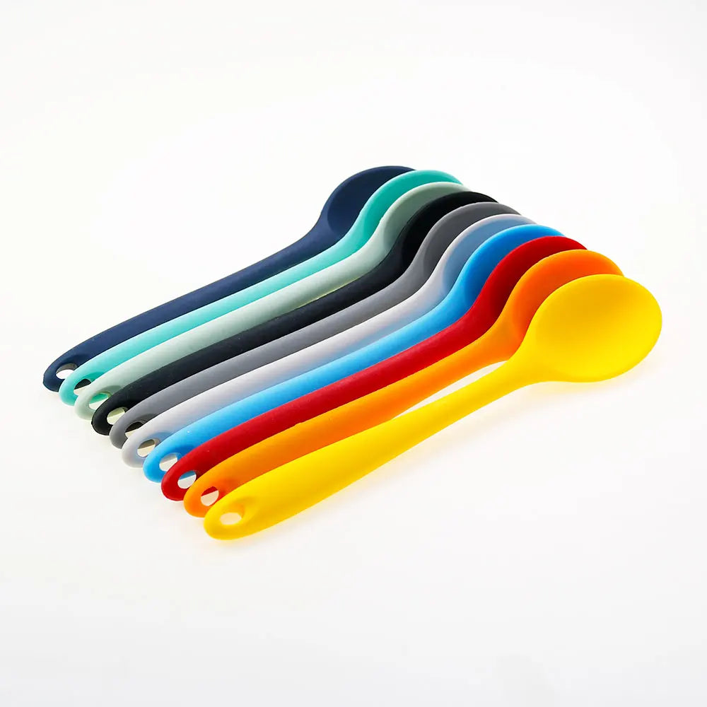 Jcd Silicone Spoon Long Handle Kids Mixing Soup