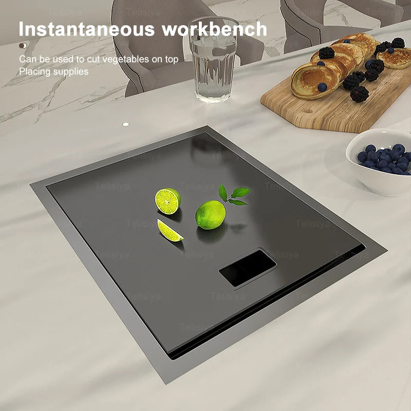 Hidden Bar Apartment Stainless Steel Sink Hand Wash