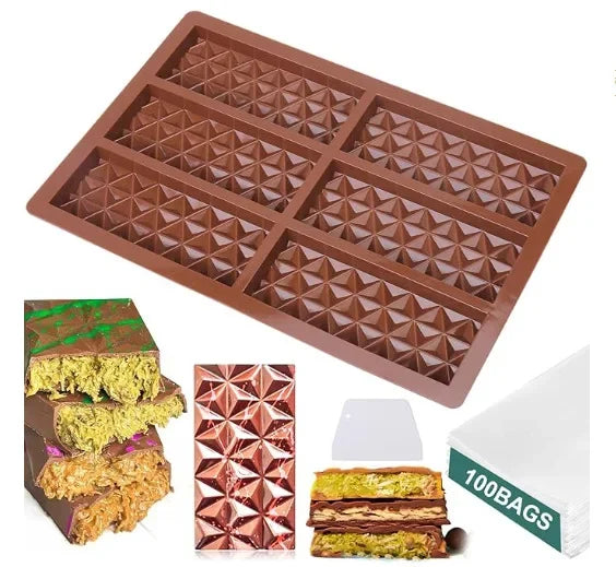 Food Grade Silicone Chocolate Mold Bar Pods Max