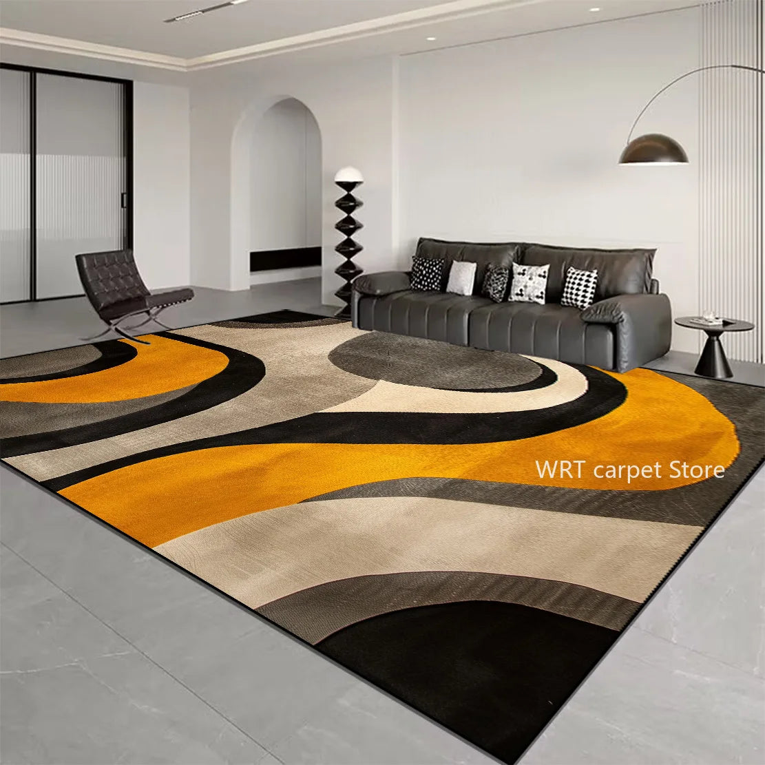 Nordic Light Luxury Stripes Carpet Living Room Decor