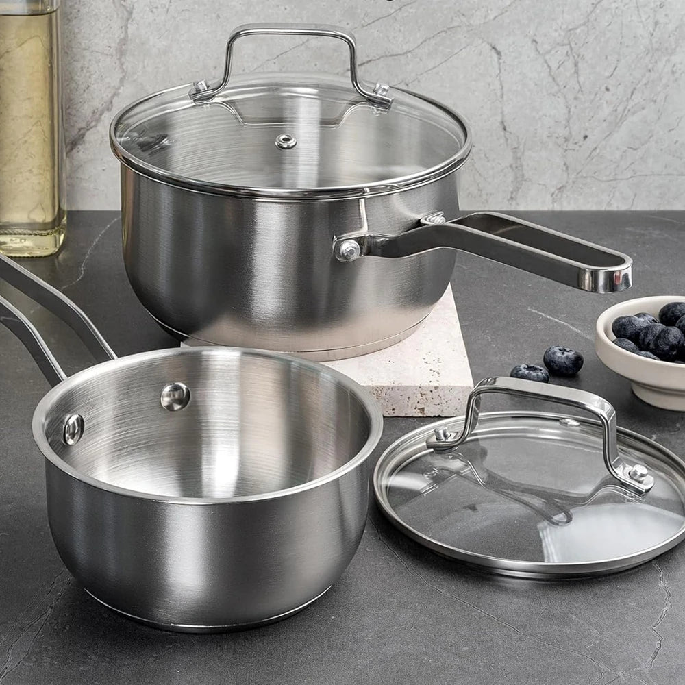 304 Stainless Steel Saucepan 1qt Induction Sauce Pan