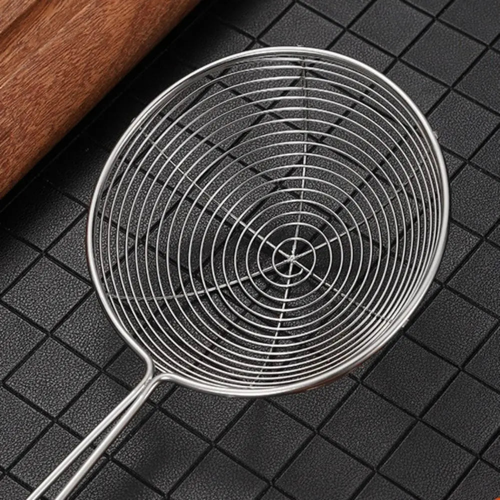 Durable Red Handle Pearl Colander Stainless Steel Pearl