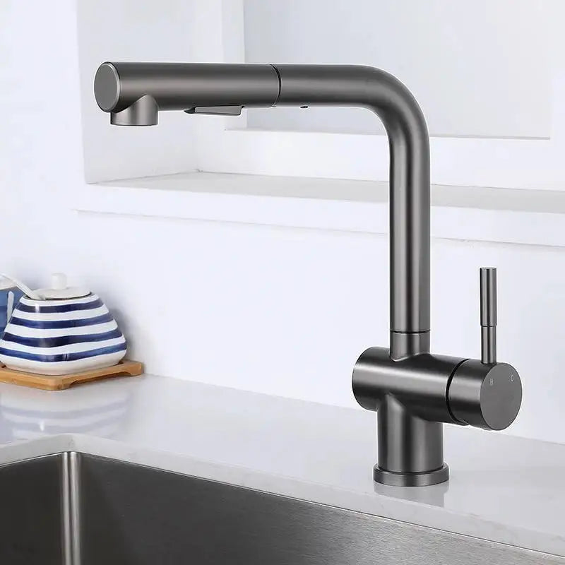 Touch On Pull Out Sink Faucet Stainless Steel